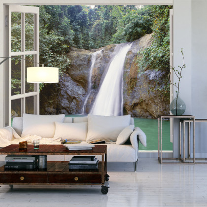 Fototapeta Waterfall Near Iligan Town, Mindanao, Philippines