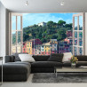 Fototapeta Pen Window View To Old Portofino, Italy