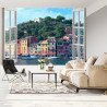 Fototapeta Pen Window View To Old Portofino, Italy