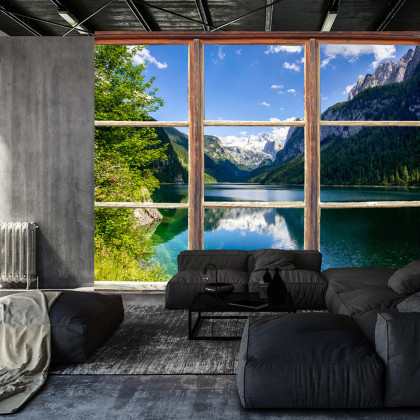 Fototapeta Fensterblick Gosausee