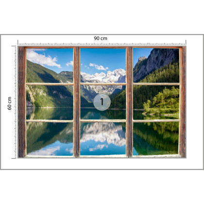 Fototapeta Fensterblick Gosausee