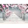 Fototapeta 3D Wallpaper Pink Jewelry Flowers