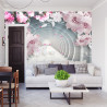 Fototapeta 3D Wallpaper Pink Jewelry Flowers