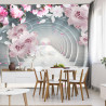 Fototapeta 3D Wallpaper Pink Jewelry Flowers