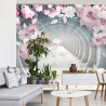 Fototapeta 3D Wallpaper Pink Jewelry Flowers