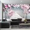 Fototapeta 3D Wallpaper Pink Jewelry Flowers