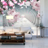 Fototapeta 3D Wallpaper Pink Jewelry Flowers