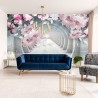Fototapeta 3D Wallpaper Pink Jewelry Flowers