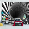 Fototapeta Abstract Background Lines Black Hole 3D
