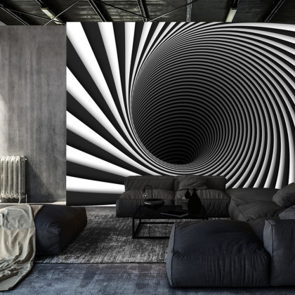 Fototapeta Abstract Background Lines Black Hole 3D