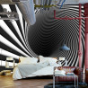 Fototapeta Abstract Background Lines Black Hole 3D