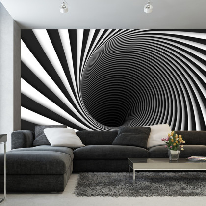 Fototapeta Abstract Background Lines Black Hole 3D