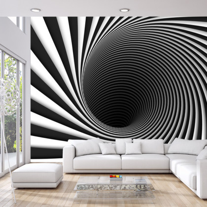 Fototapeta Abstract Background Lines Black Hole 3D