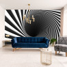 Fototapeta Abstract Background Lines Black Hole 3D