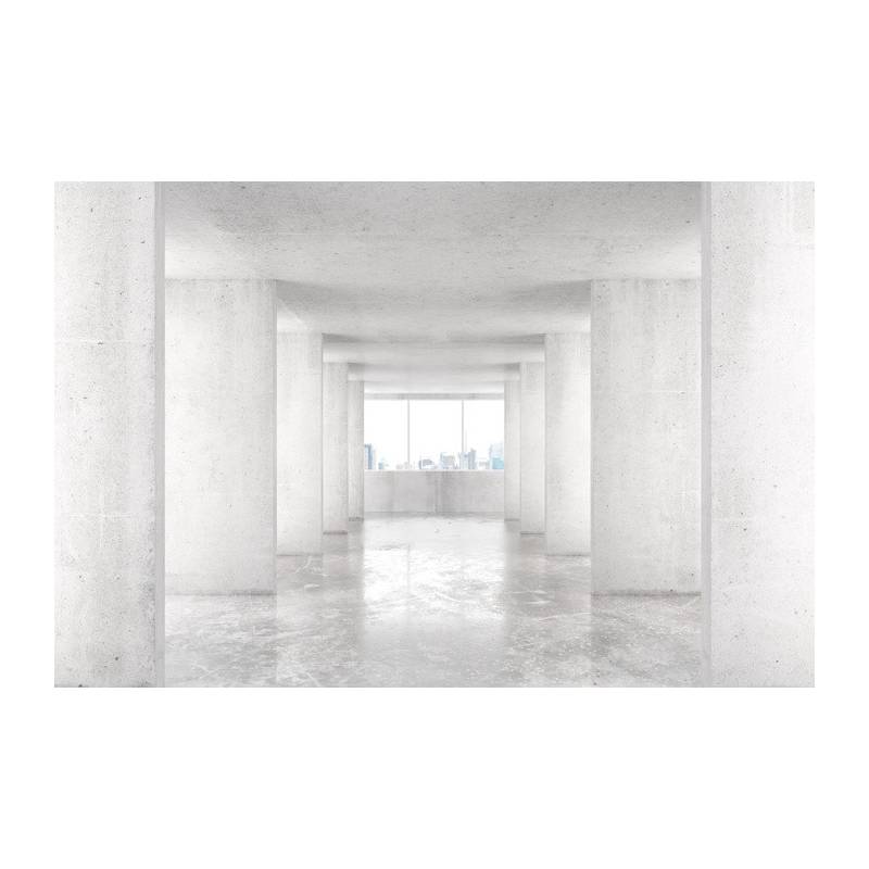 Fototapeta Loft Style Tunnel With Many Walls In Light Empty Building With B