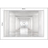 Fototapeta Loft Style Tunnel With Many Walls In Light Empty Building With B