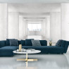 Fototapeta Loft Style Tunnel With Many Walls In Light Empty Building With B
