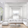 Fototapeta Loft Style Tunnel With Many Walls In Light Empty Building With B