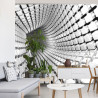 Fototapeta Abstract Geometric Background With A Tunnel Going To Perspective. 3D Render