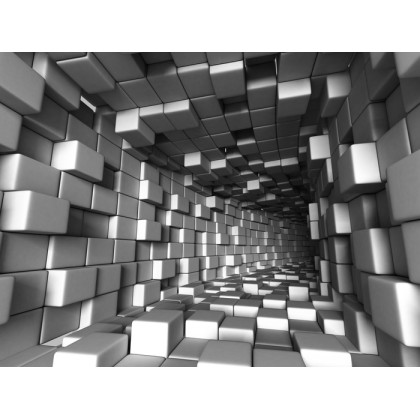 Fototapeta Abstract Architecture Tunnel With Light Background