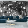 Fototapeta Abstract Architecture Tunnel With Light Background