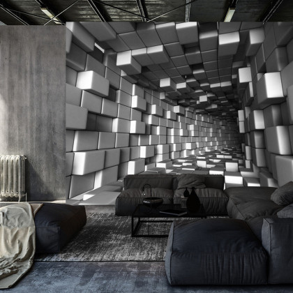 Fototapeta Abstract Architecture Tunnel With Light Background