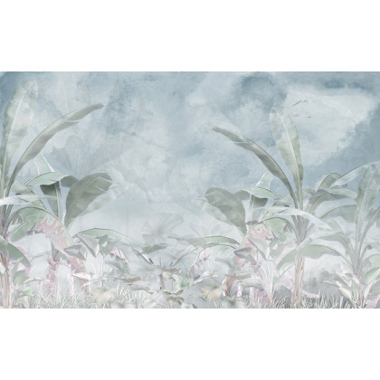 Fototapeta Tropical Trees And Leaves For Digital Printing Wallpaper, Custom Design Wallpaper - 3D