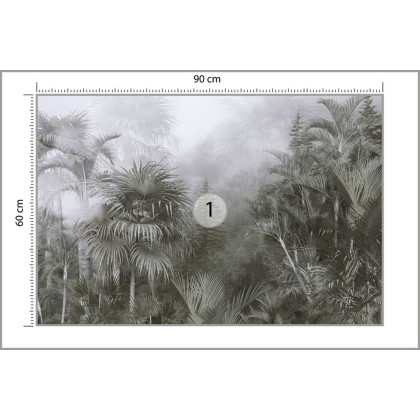 Fototapeta Tropical Trees And Leaves For Digital Printing Wallpaper, Custom Design Wallpaper - 3D