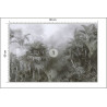 Fototapeta Tropical Trees And Leaves For Digital Printing Wallpaper, Custom Design Wallpaper - 3D