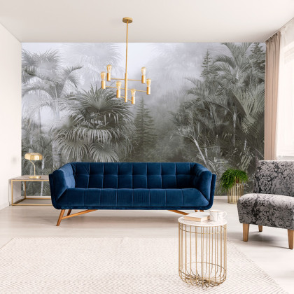 Fototapeta Tropical Trees And Leaves For Digital Printing Wallpaper, Custom Design Wallpaper - 3D