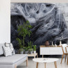 Fototapeta Outer Space Abstract Background, Black Matter. Thunderstorm Clouds In The Sky. Mystical Swirling Smoke Backdrop