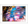 Fototapeta Abstract Colorful Liquid Water Splash And Bubbles Background. Macro Photography