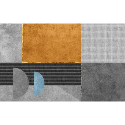 Fototapeta Gold Geometric Background Art. Modern Grey Pattern,