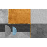 Fototapeta Gold Geometric Background Art. Modern Grey Pattern,