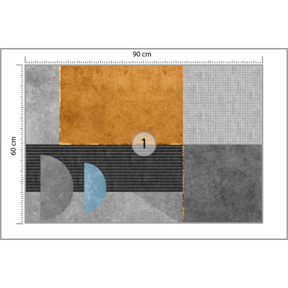 Fototapeta Gold Geometric Background Art. Modern Grey Pattern,