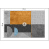 Fototapeta Gold Geometric Background Art. Modern Grey Pattern,