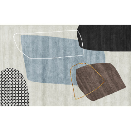 Fototapeta Gold Geometric Background Art. Modern Grey Pattern,