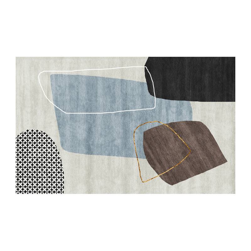 Fototapeta Gold Geometric Background Art. Modern Grey Pattern,