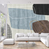 Fototapeta Gold Geometric Background Art. Modern Grey Pattern,