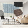 Fototapeta Gold Geometric Background Art. Modern Grey Pattern,