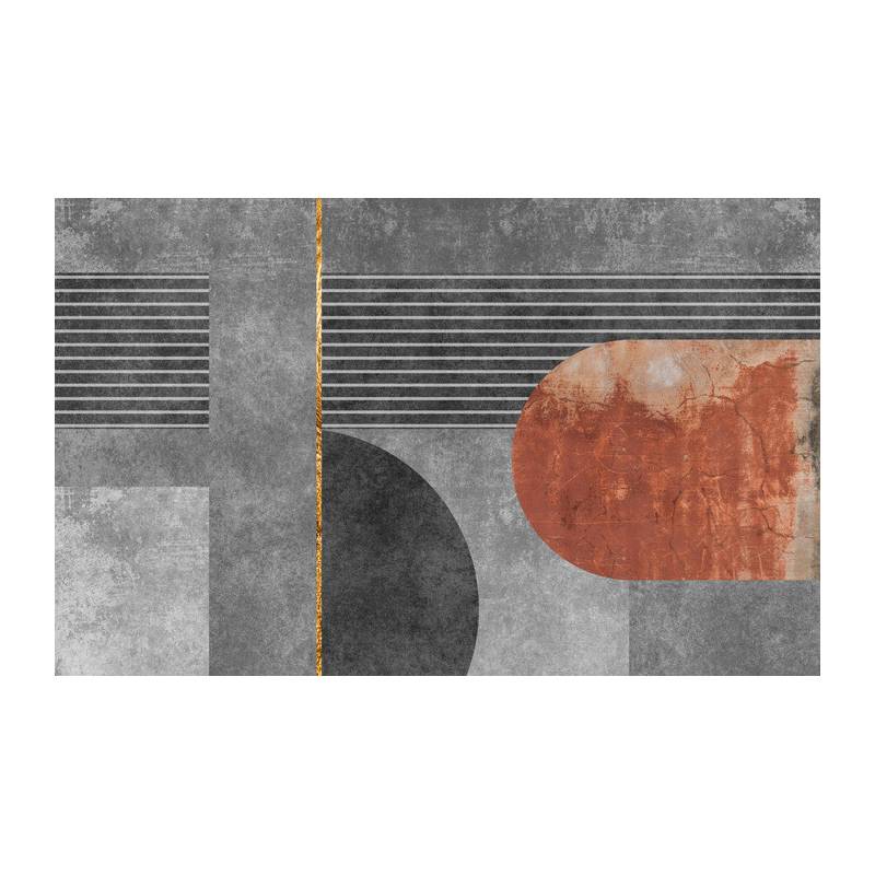 Fototapeta Gold Geometric Background Art. Modern Grey Pattern,