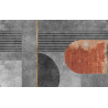 Fototapeta Gold Geometric Background Art. Modern Grey Pattern,