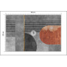 Fototapeta Gold Geometric Background Art. Modern Grey Pattern,