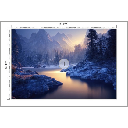 Fototapeta Breathtaking Nature Mountain Landscape, 3D