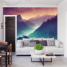 Fototapeta Fantasy Concept Showing A Lake Bled, Slovenia. Digital Art Style, Painting , Horizontal Side View, Skyline