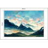 Fototapeta Fairy Land, Contemporary Art, Poetic Scenery Background, Oil Canvas Painting