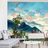 Fototapeta Fairy Land, Contemporary Art, Poetic Scenery Background, Oil Canvas Painting