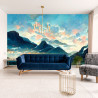 Fototapeta Fairy Land, Contemporary Art, Poetic Scenery Background, Oil Canvas Painting