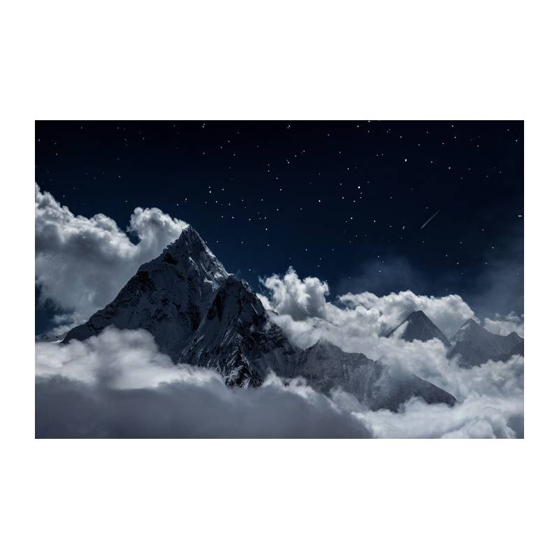 Fototapeta Top Of Mount In The Clouds At Night, Nepal