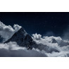 Fototapeta Top Of Mount In The Clouds At Night, Nepal